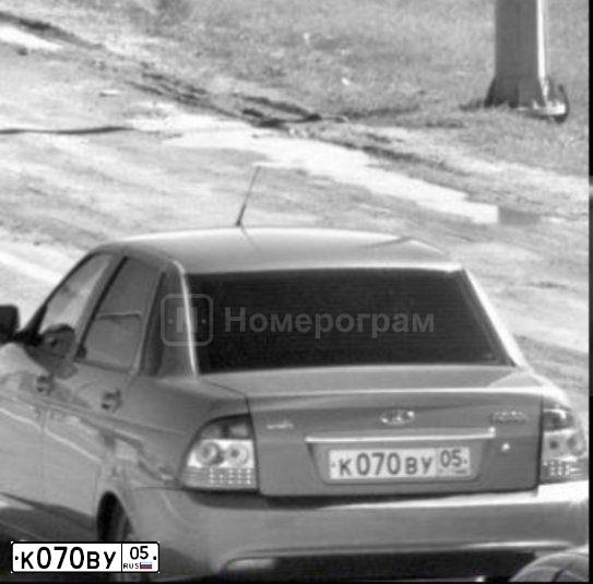 Фото автомобиля LADA 2170 PRIORA, 2008 — госномер К070ВУ05. Цвет: СЕРО-ЗЕЛЕНЫЙ