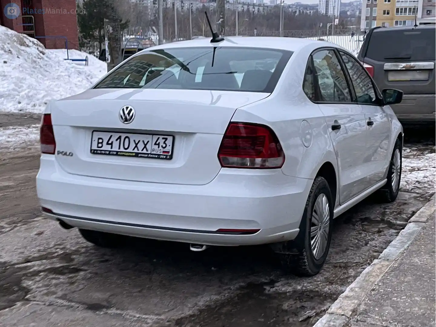 Фото автомобиля VOLKSWAGEN POLO, 2020 — госномер А513РК193. Цвет: Белый