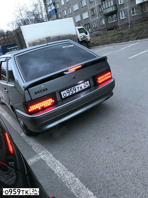 Фото автомобиля LADA 2114 SAMARA, 2006 — госномер О959ТК24. Цвет: средний серо-зеленый металлик