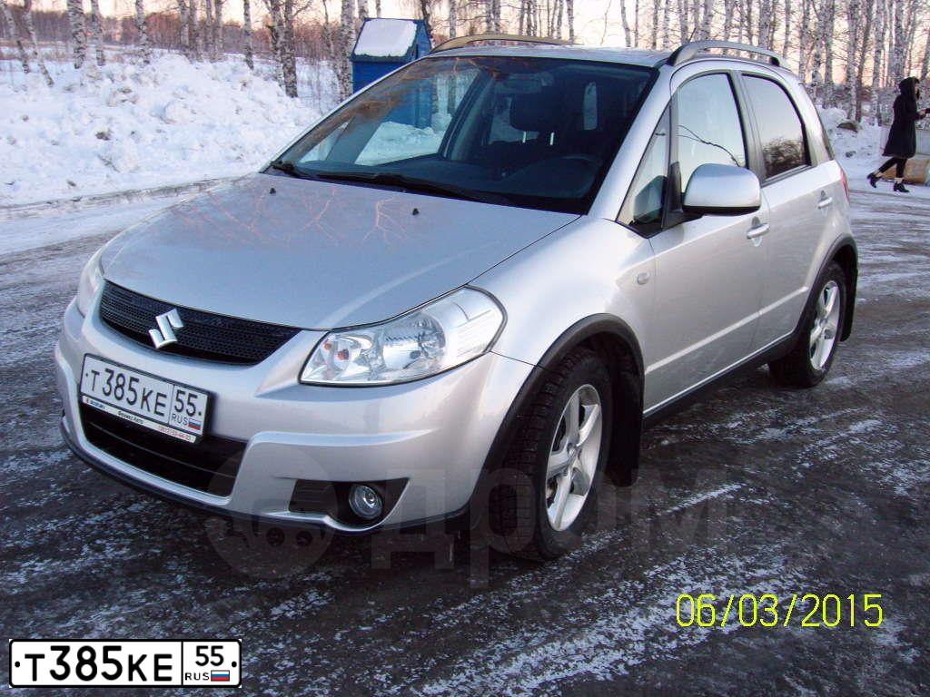 Фото автомобиля SUZUKI SX 4, 2009 — госномер О757ТУ55. Цвет: СЕРЕБРИСТЫЙ