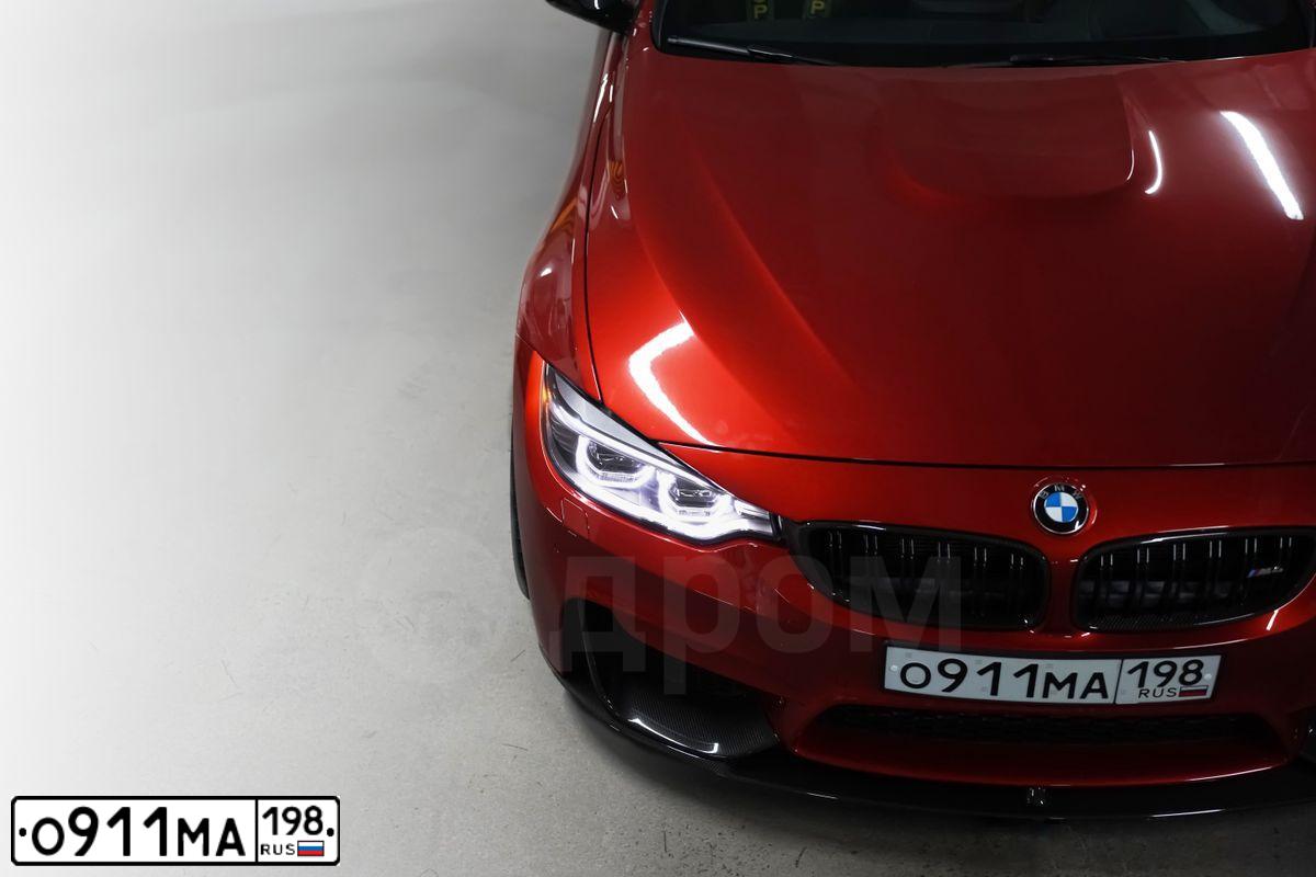 Фото автомобиля BMW M4, 2014 — госномер О911МА198. Цвет: Оранжевый