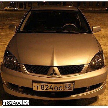 Фото автомобиля MITSUBISHI LANCER, 2006 — госномер С808ВН12. Цвет: СЕРЕБРИСТЫЙ