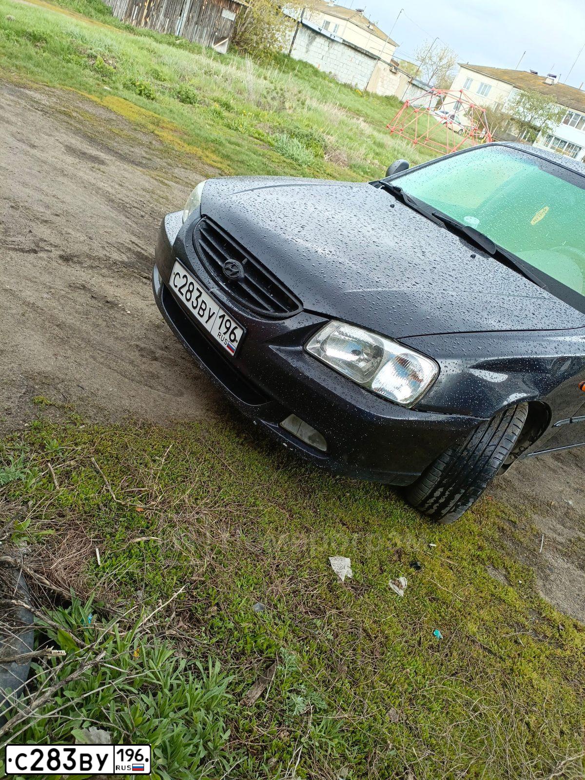 Фото автомобиля TAGAZ ACCENT, 2007 — госномер С283ВУ196. Цвет: ЧЕРНЫЙ