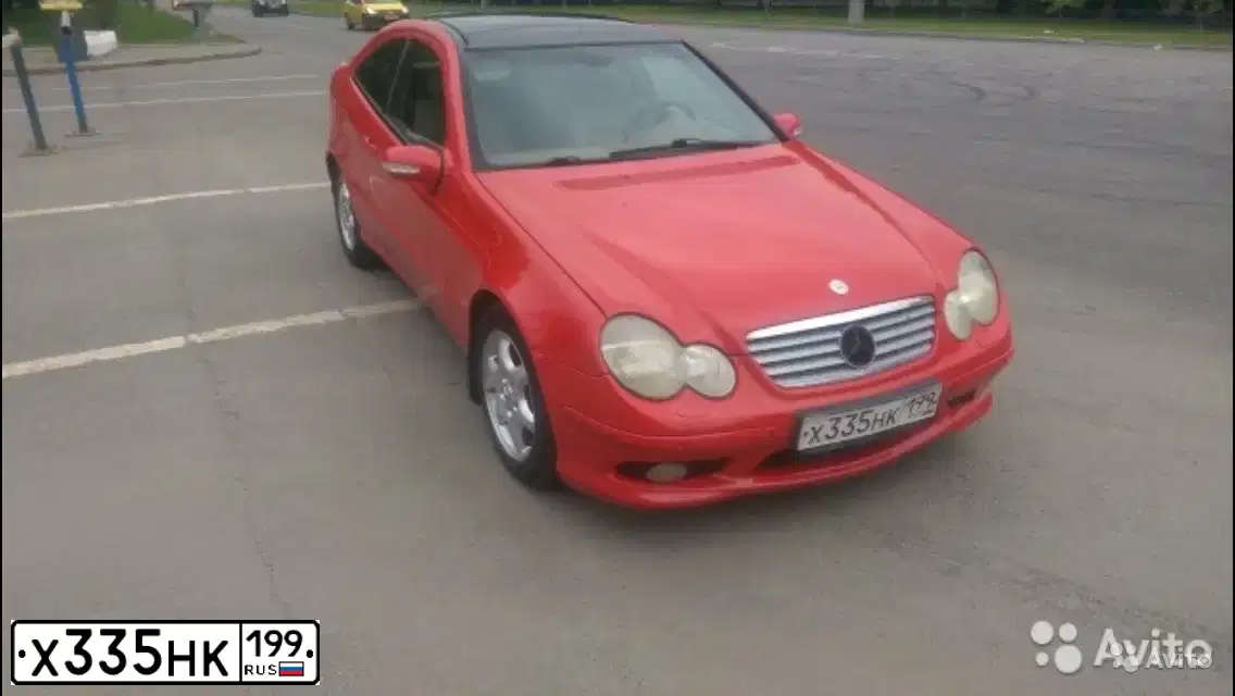 Фото автомобиля MERSEDES-BENZ C230K, 2001 — госномер А530ВА185. Цвет: Красный