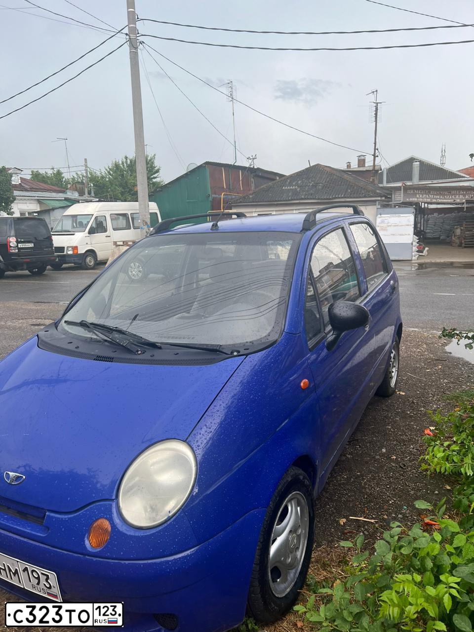 Фото автомобиля DAEWOO MATIZ, 2007 — госномер Н257НМ193. Цвет: синий