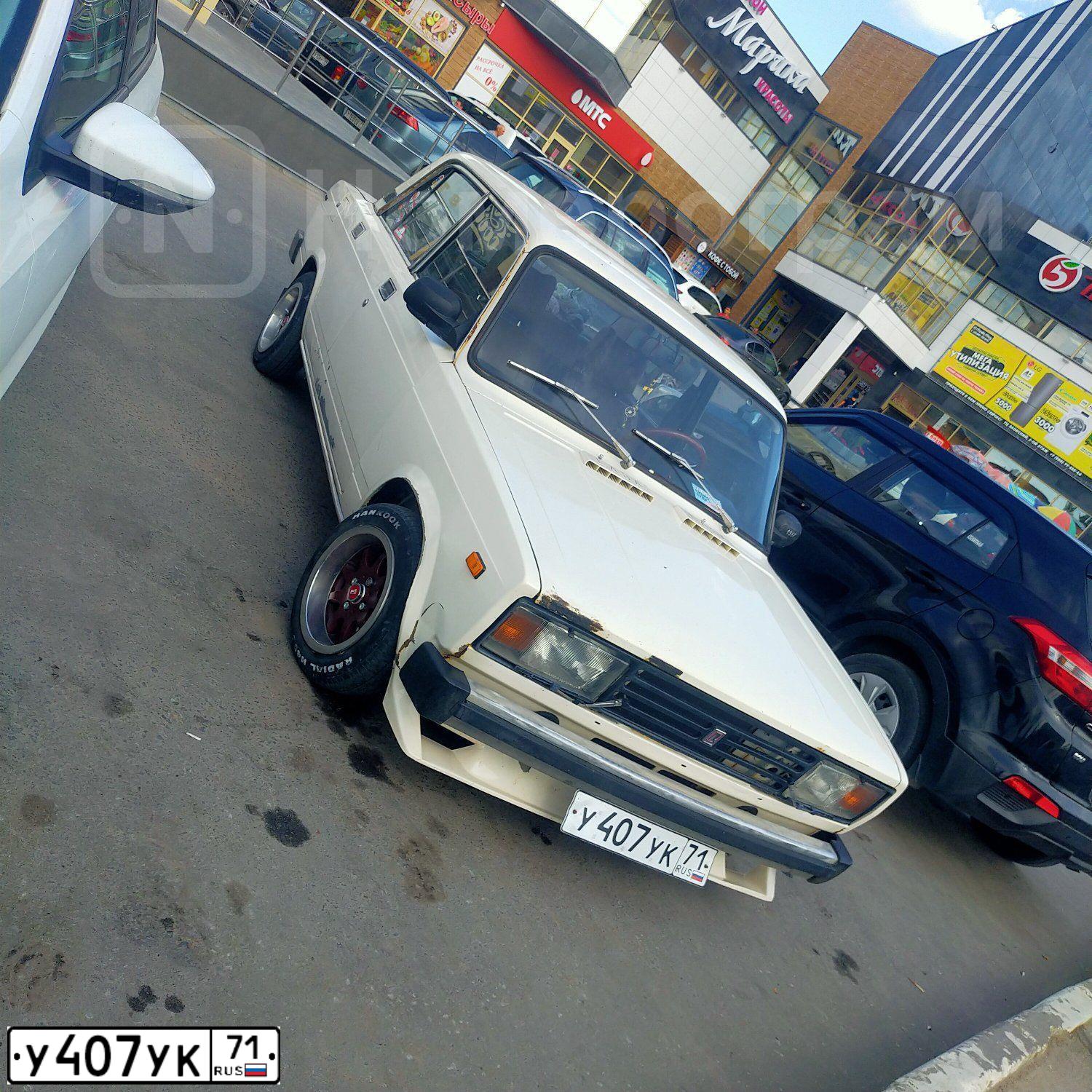 Фото автомобиля LADA 2105 LADA, 1987 — госномер У407УК71. Цвет: СВЕТЛО-БЕЖЕВЫЙ