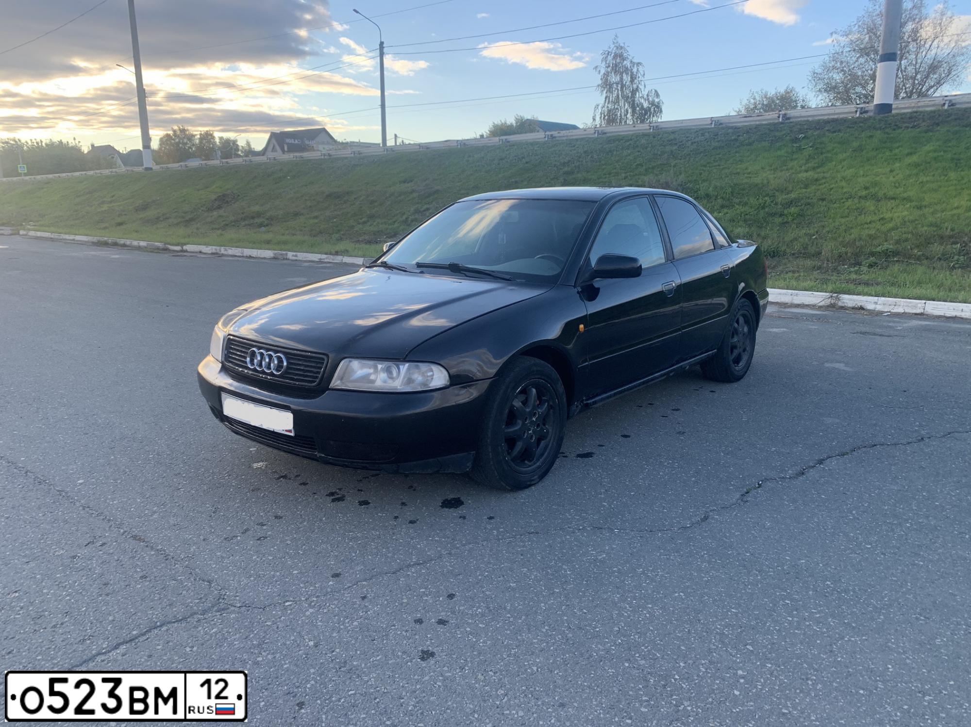 Фото автомобиля AUDI A4, 1998 — госномер Н856ХН73. Цвет: ЧЕРНЫЙ