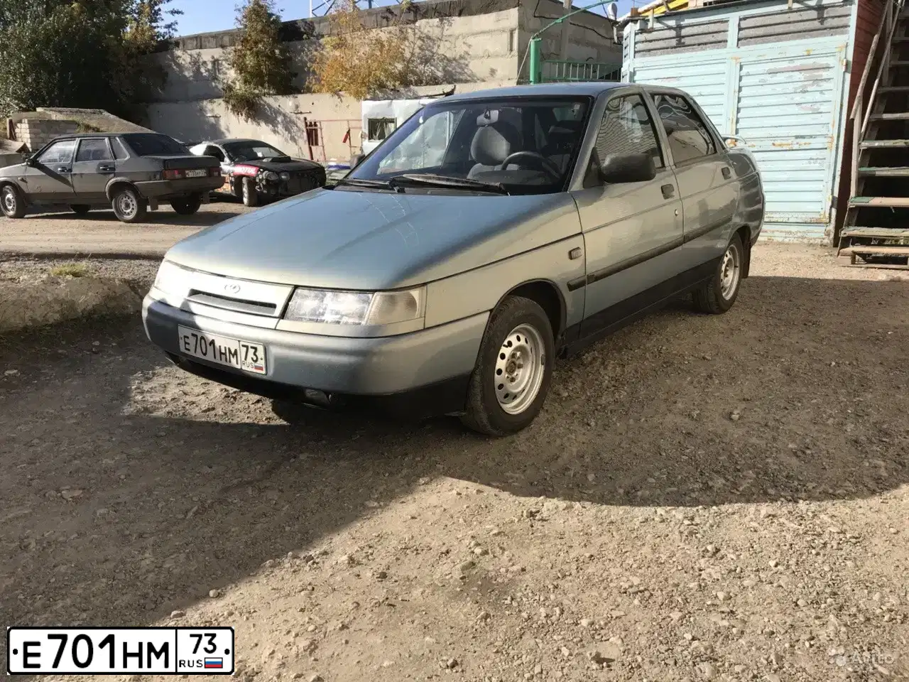 Фото автомобиля LADA 2110, 2003 — госномер Е701НМ73. Цвет: ЗОЛОТИСТО-СЕРЫЙ