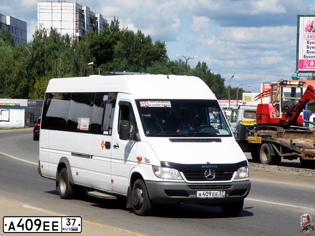 Фото автомобиля MERCEDES S SPRINTER, 2015 — госномер А409ЕЕ37. Цвет: БЕЛЫЙ