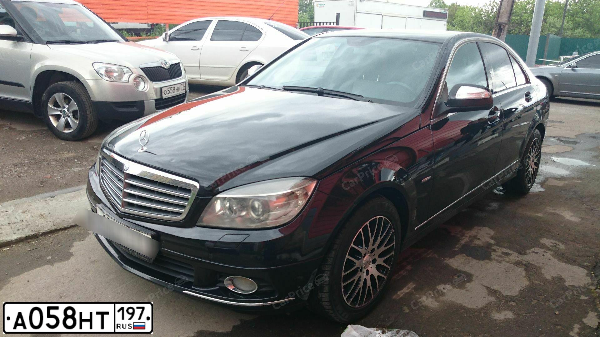 Фото автомобиля MERCEDES C-KLASSE, 2008 — госномер Н448МН702. Цвет: ЧЕРНЫЙ
