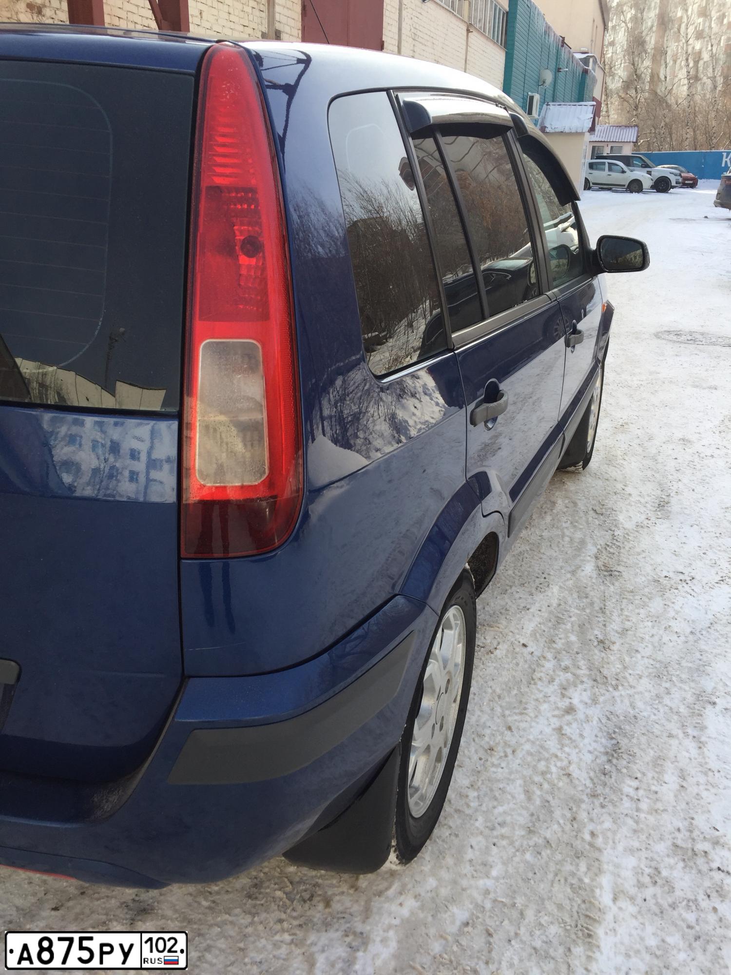 Фото автомобиля FORD FUSION, 2007 — госномер К895ТЕ702. Цвет: синий