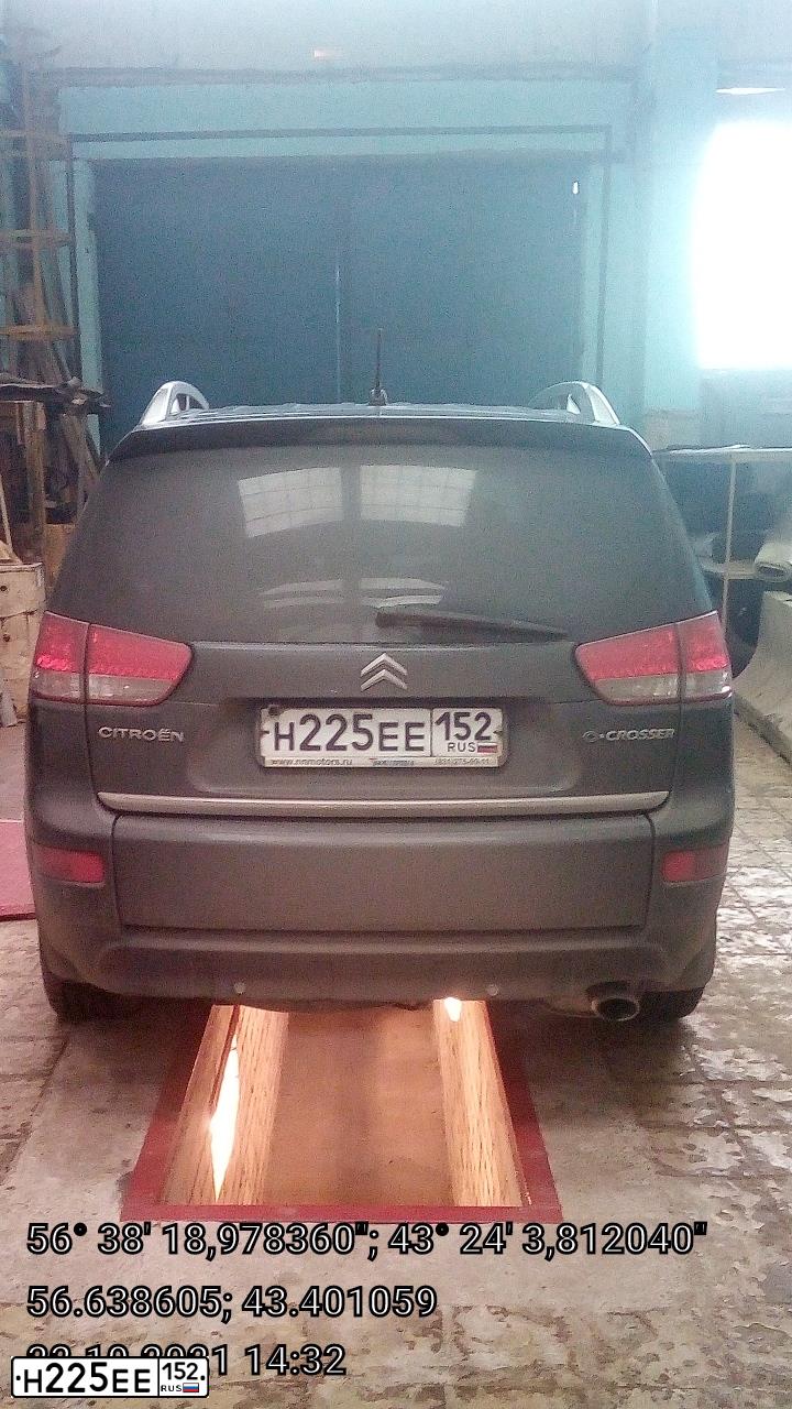 Фото автомобиля CITROEN C-CROSSER, 2009 — госномер А777ВА152. Цвет: ЧЕРНЫЙ