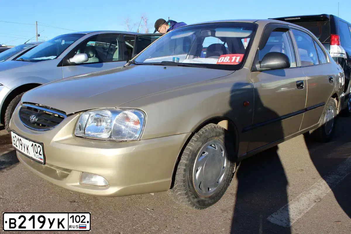 Фото автомобиля TAGAZ ACCENT, 2004 — госномер А315ХВ123. Цвет: ЗОЛОТИСТЫЙ
