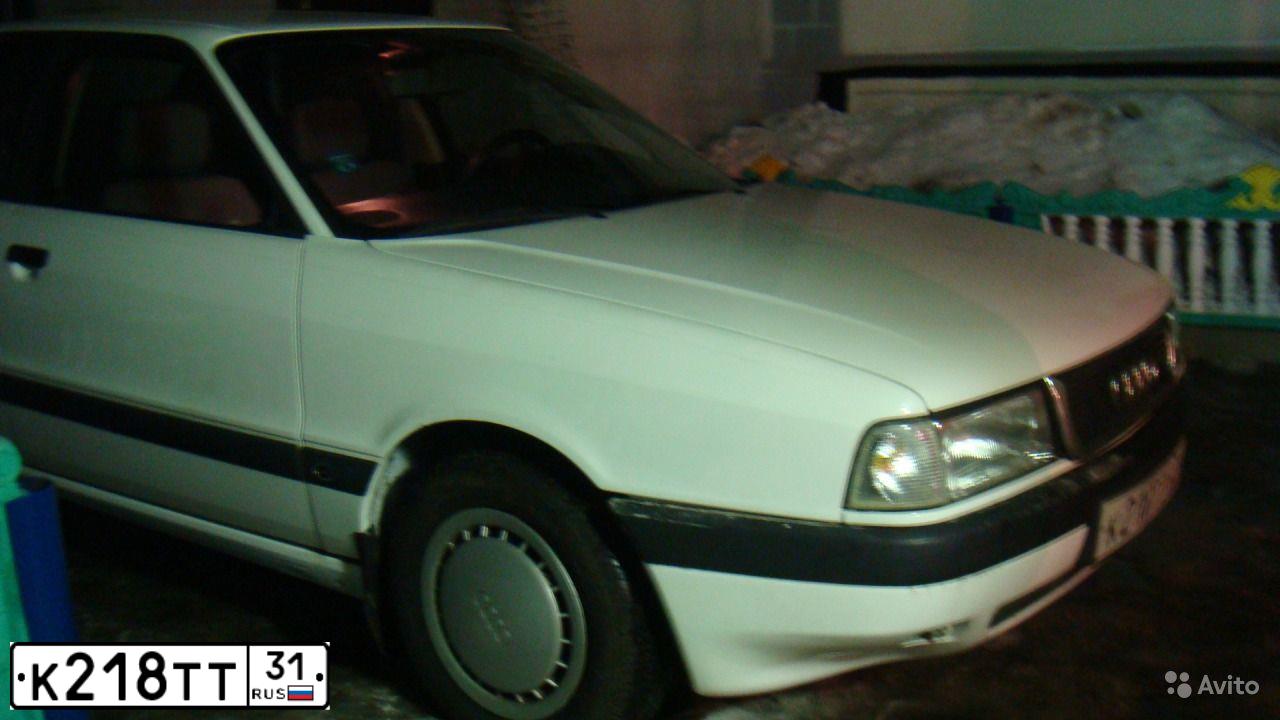 Фото автомобиля AUDI 80, 1987 — госномер К218ТТ31. Цвет: БЕЛЫЙ