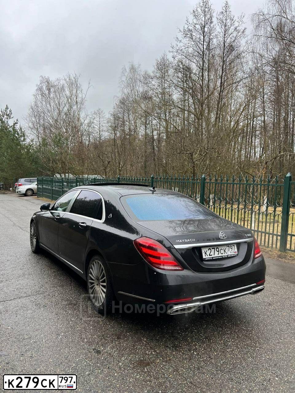 Фото автомобиля MERCEDES S-KLASSE, 2016 — госномер К279СК797. Цвет: ЧЕРНЫЙ
