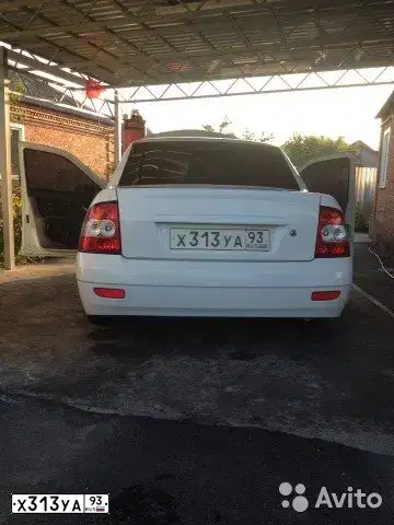 Фото автомобиля LADA PRIORA, 2010 — госномер Т543ТР193. Цвет: Белый