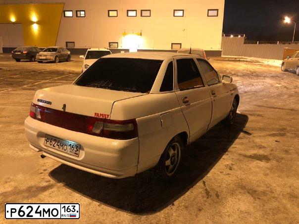 Фото автомобиля VAZ 2110 LADA, 1999 — госномер Р624МО163. Цвет: ЯРКО-БЕЛЫЙ