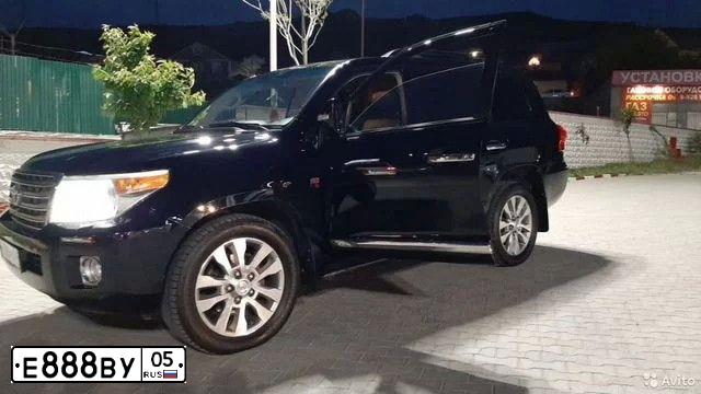 Фото автомобиля TOYOTA LANDCRUISER 200, 2012 — госномер Е005КХ163. Цвет: ЧЕРНЫЙ