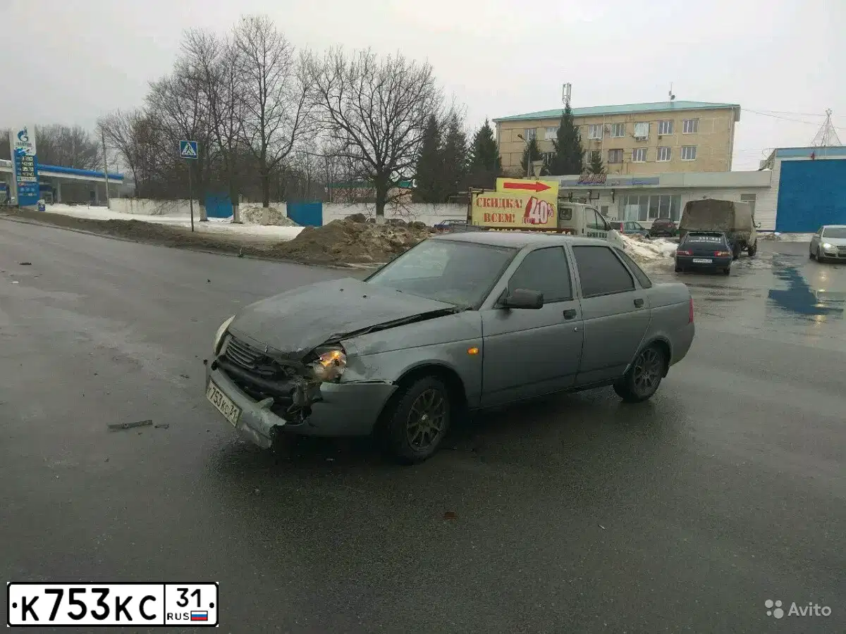 Фото автомобиля LADA 2170 PRIORA, 2007 — госномер К753КС31. Цвет: СРЕДНИЙ СЕРО-ЗЕЛЕНЫЙ МЕТ.