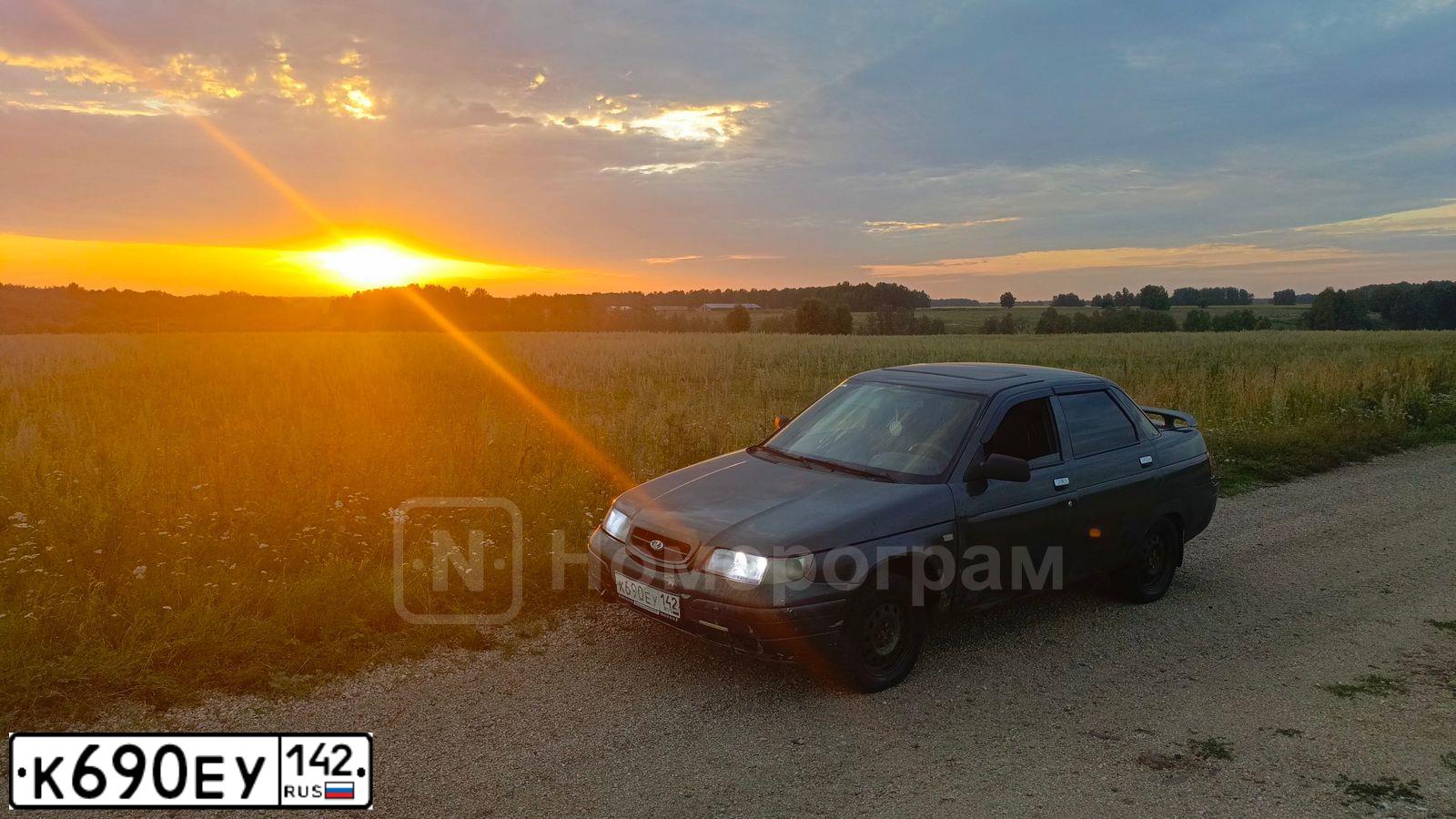 Фото автомобиля LADA 2110, 2006 — госномер К690ЕУ142. Цвет: ЗОЛОТИСТЫЙ ТЕМНО-ЗЕЛЕНЫЙ