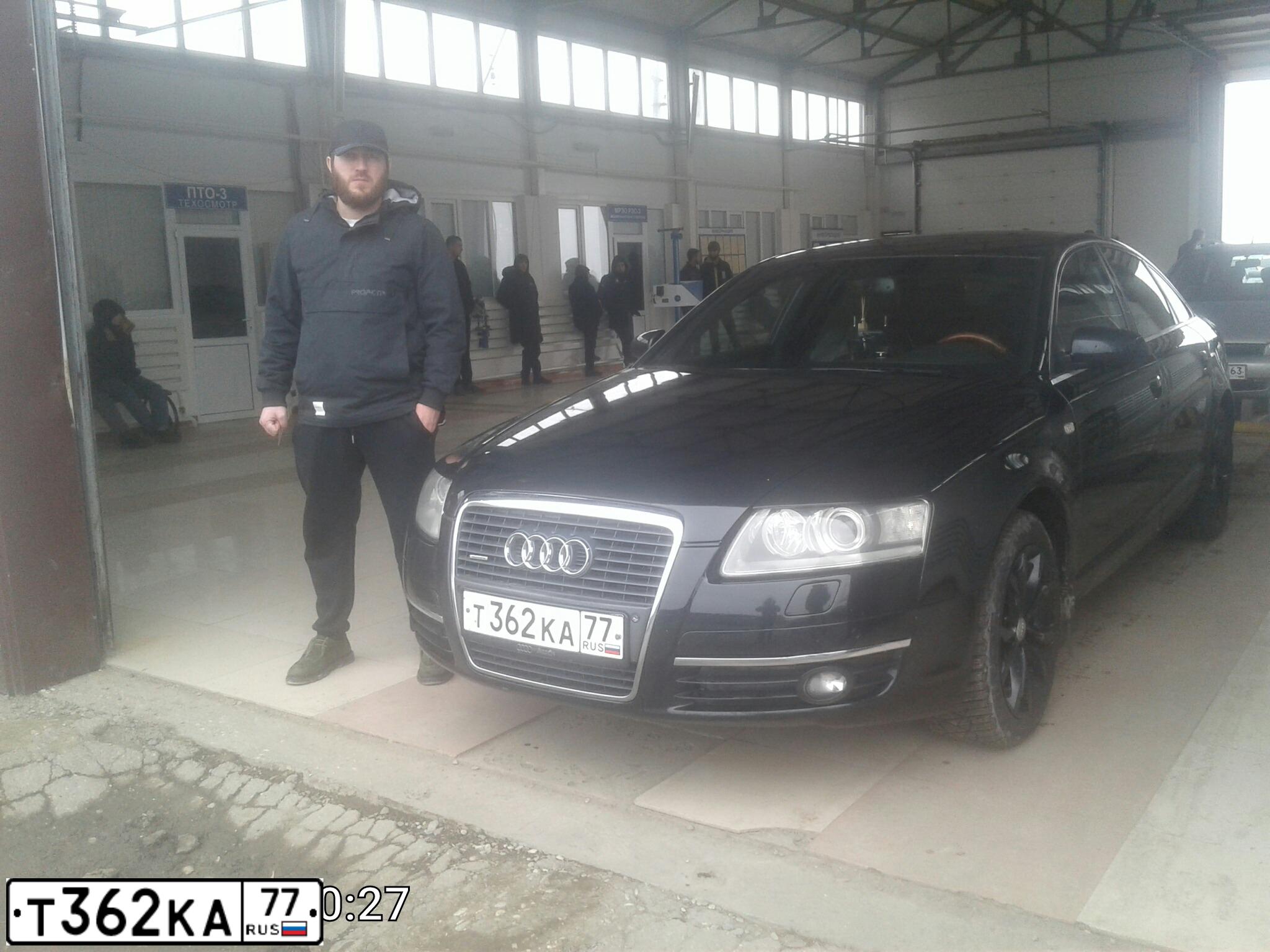 Фото автомобиля AUDI A6, 2007 — госномер Т362КА77. Цвет: ЧЕРНЫЙ
