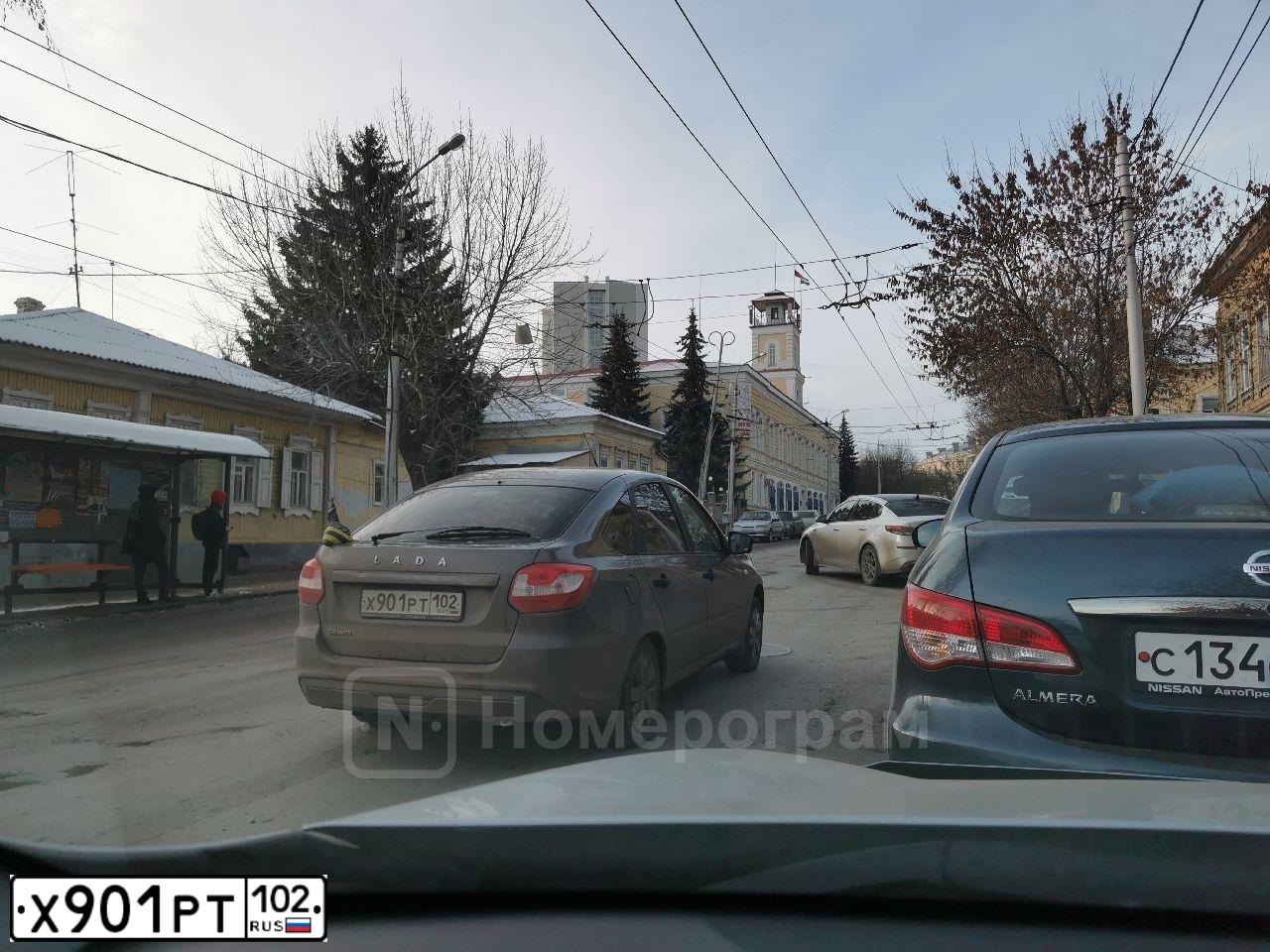 Фото автомобиля LADA 2191 GRANTA, 2019 — госномер Х901РТ102. Цвет: ЗОЛОТИСТО-КОРИЧНЕВЫЙ
