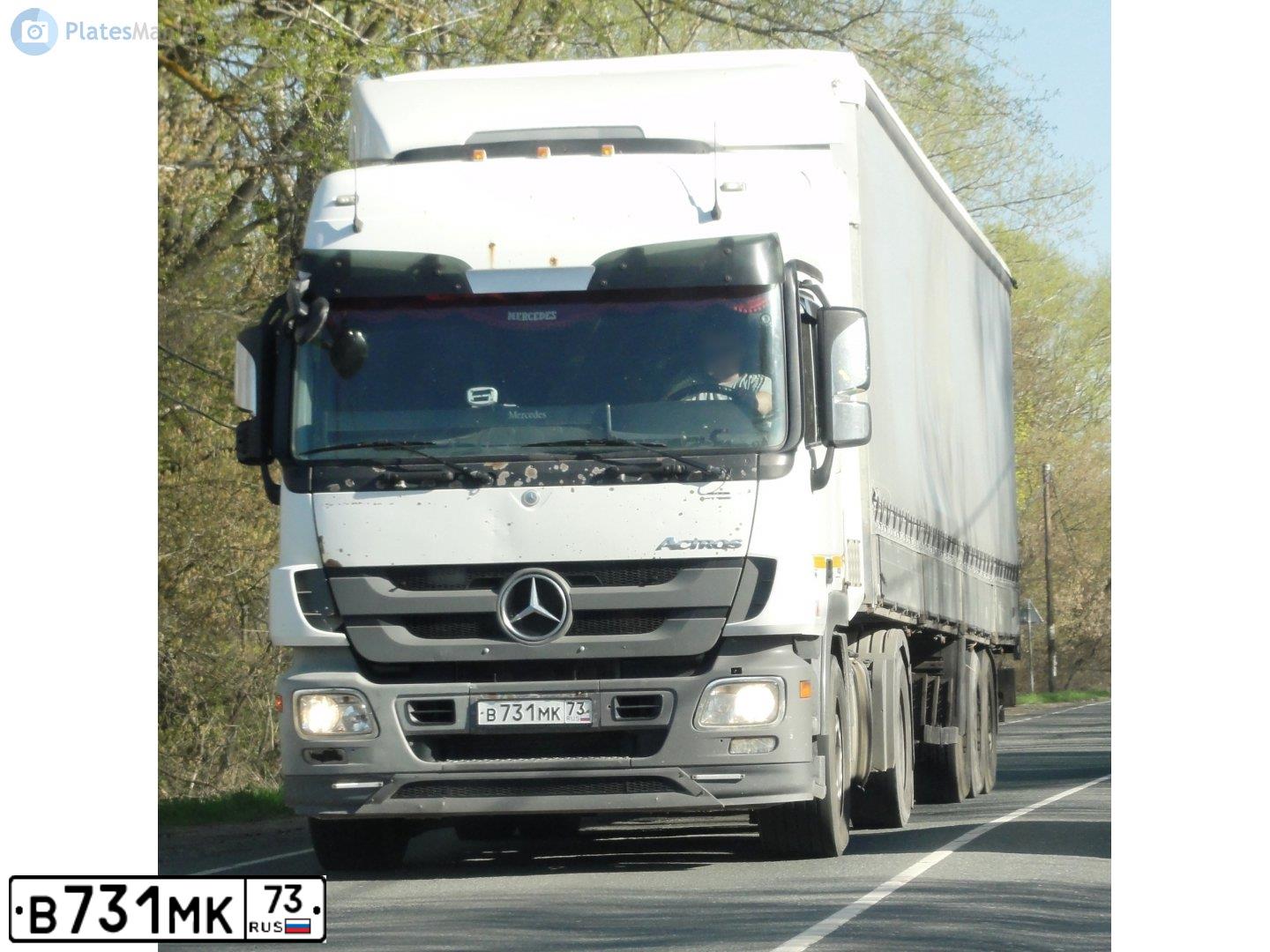 Фото автомобиля MERCEDES-BENZ ACTROS, 2013 — госномер С403ТВ797. Цвет: Белый