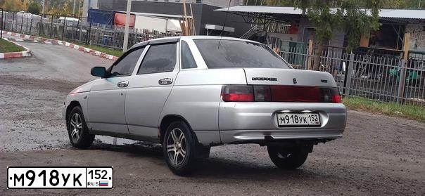 Фото автомобиля LADA 2110, 2004 — госномер М918УК152. Цвет: СВЕТЛО-СЕРЕБРИСТЫЙ М