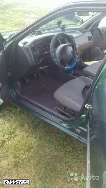 Фото автомобиля NISSAN PRIMERA, 1997 — госномер К733ОУ43. Цвет: ЗЕЛЕНЫЙ