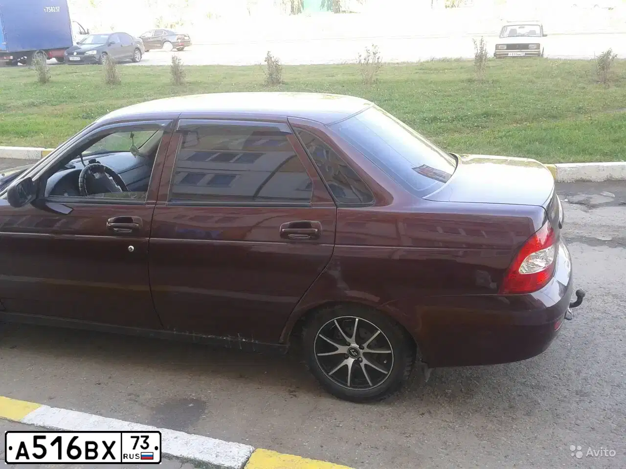 Фото автомобиля LADA 2170 PRIORA, 2008 — госномер А516ВХ73. Цвет: ТЕМНО-ВИШНЕВЫЙ