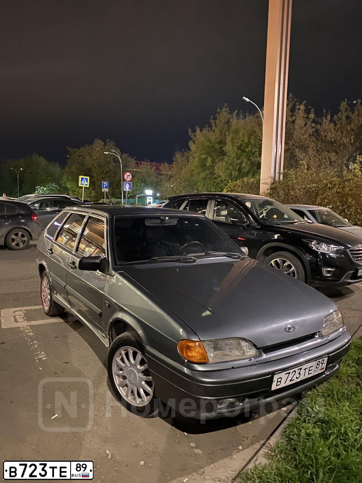 Фото автомобиля LADA 2114 SAMARA, 2009 — госномер Е446МЕ164. Цвет: СРЕДНИЙ СЕРО-ЗЕЛЕНЫЙ МЕТ.