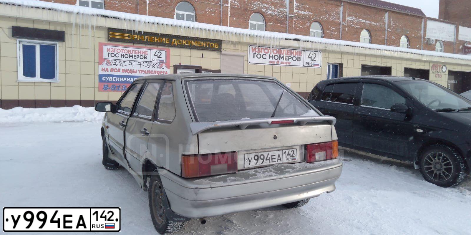 Фото автомобиля ВАЗ 21140, 2003 — госномер Е795НТ142. Цвет: СВЕТЛО-ЗЕЛЕНЫЙ