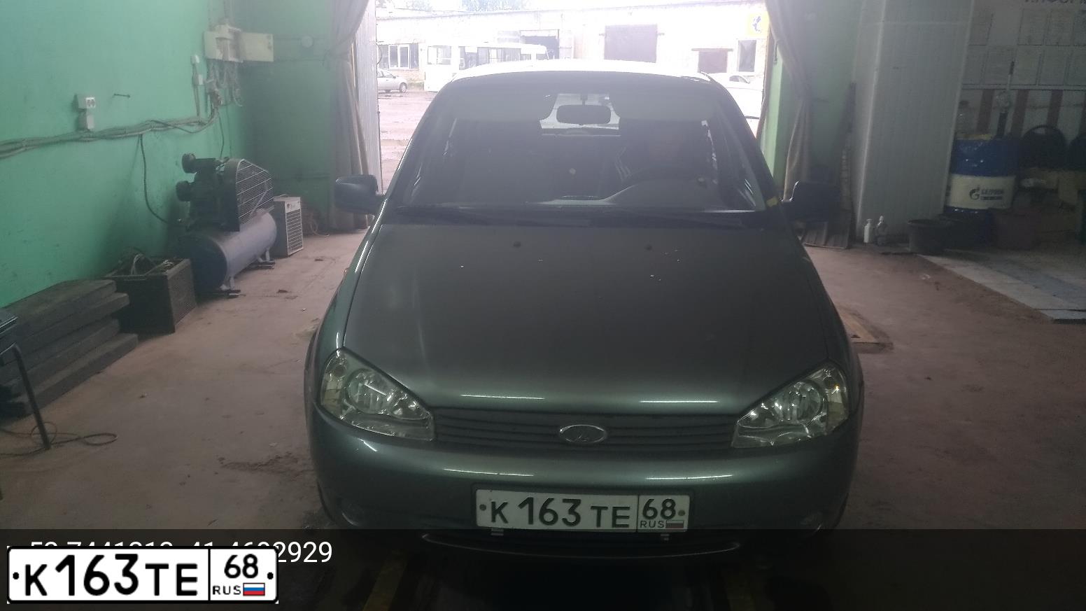 Фото автомобиля LADA 1119 KALINA, 2008 — госномер К163ТЕ68. Цвет: ТЕМНО-СЕРЫЙ МЕТАЛЛИК