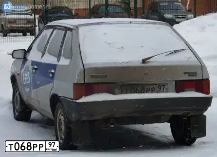 Фото автомобиля LADA 2109 SAMARA, 2003 — госномер Т068РР97. Цвет: СВЕТЛО СЕРЫЙ