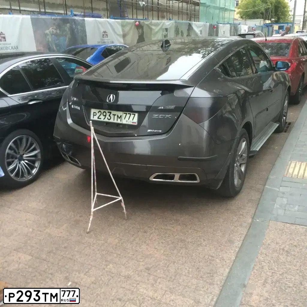 Фото автомобиля ACURA ZDX, 2010 — госномер О163ТЕ196. Цвет: Серый
