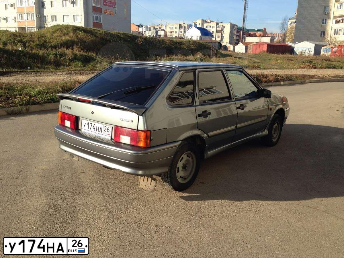 Фото автомобиля LADA 2114 SAMARA, 2010 — госномер К591ОТ95. Цвет: средний серо-зеленый металлик