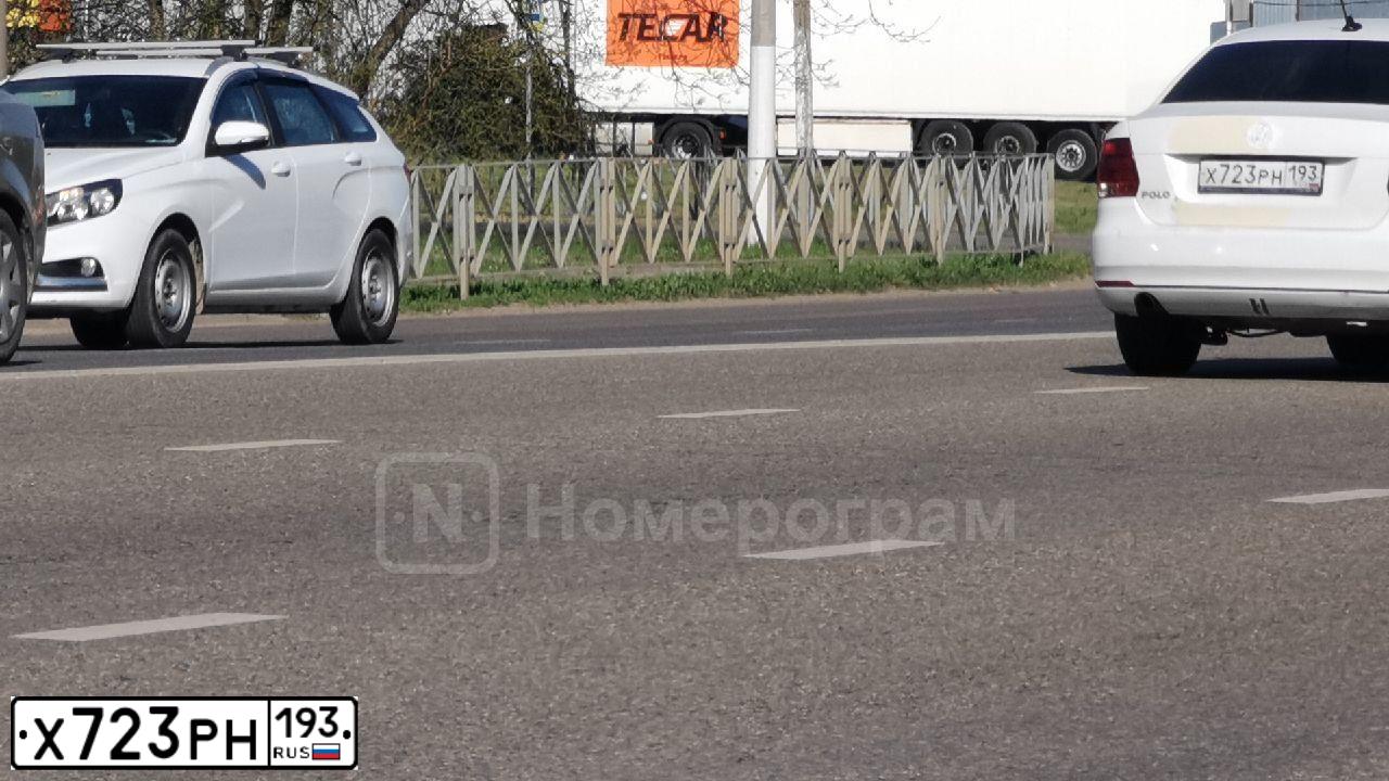 Фото автомобиля VOLKSWAGEN POLO, 2017 — госномер Х723РН193. Цвет: Белый