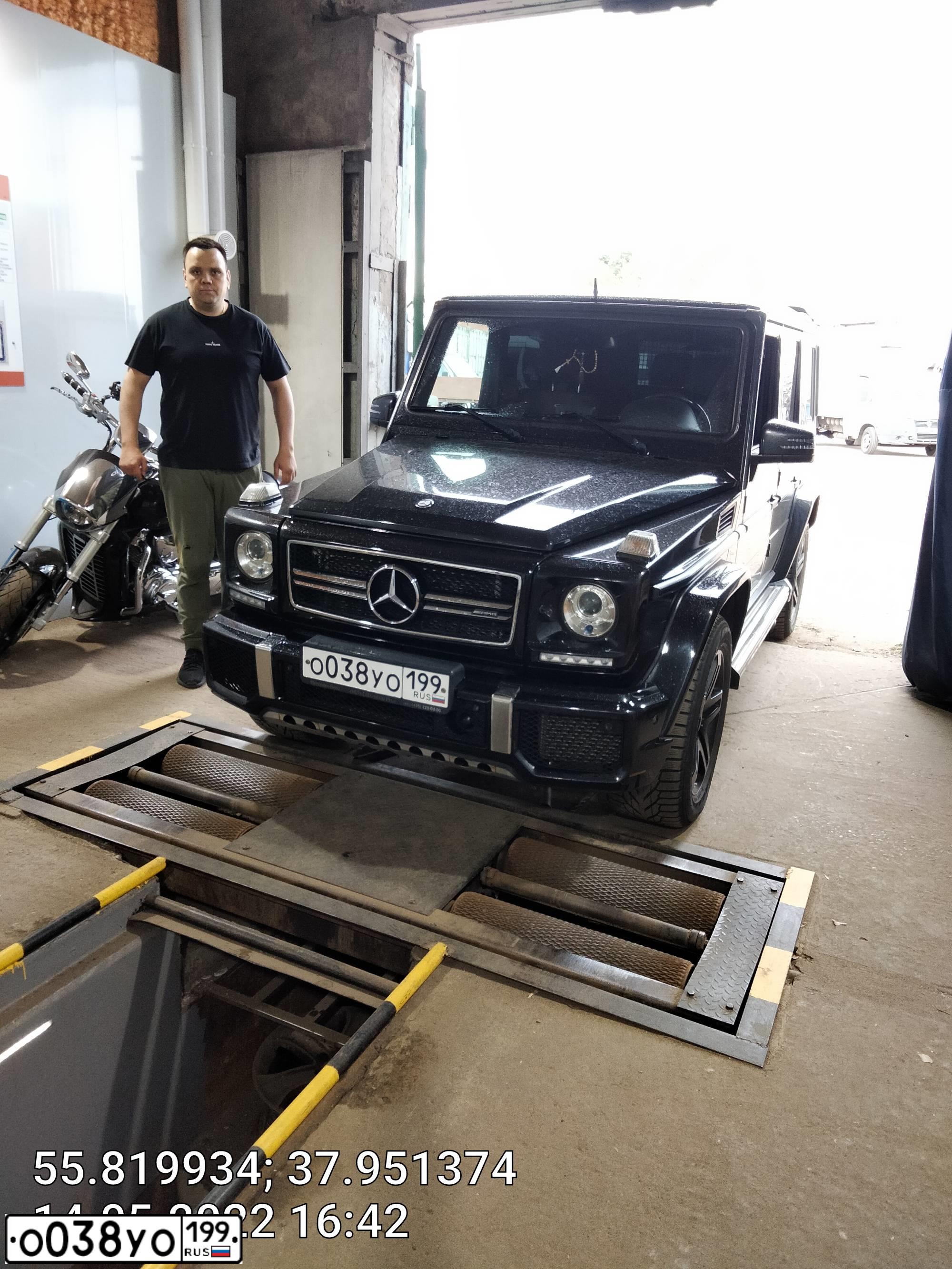 Фото автомобиля MERCEDES G-KLASSE, 2007 — госномер О038УО199. Цвет: ЧЕРНЫЙ