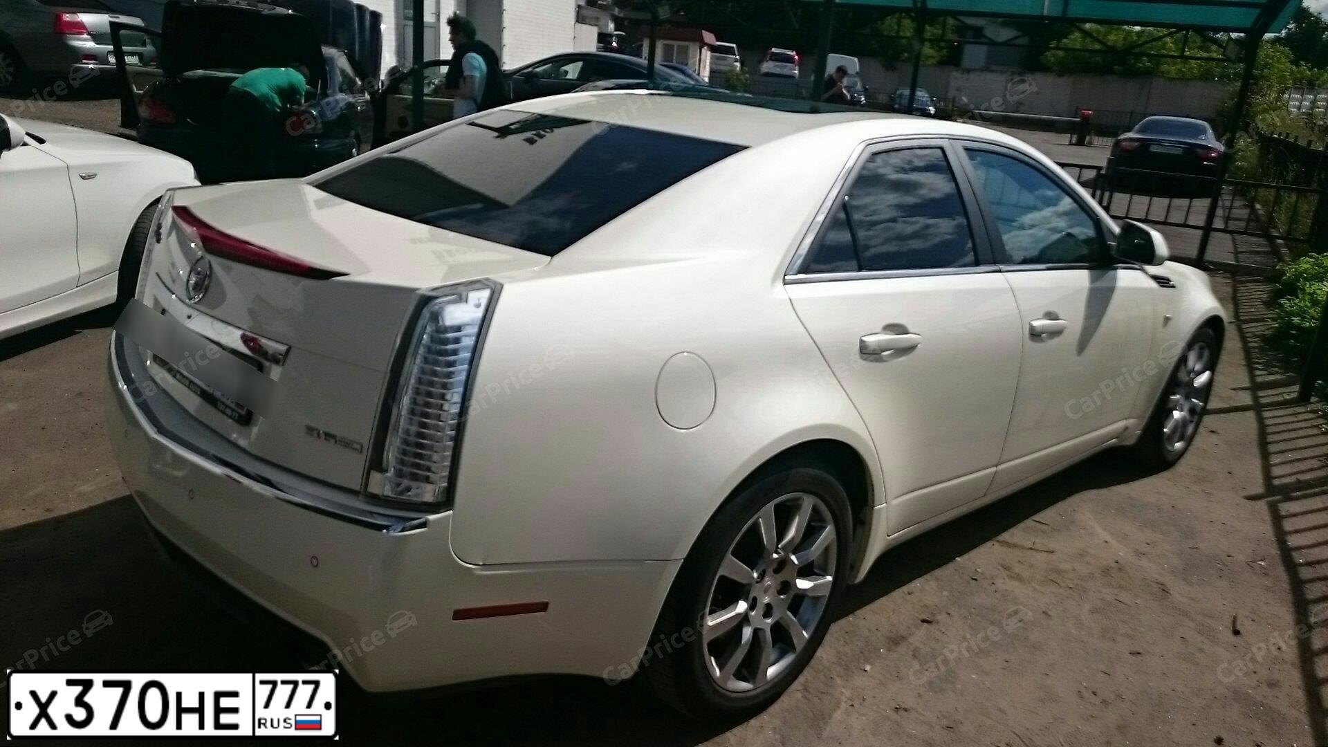 Фото автомобиля CADILLAC CTS, 2009 — госномер К921ТН193. Цвет: Белый
