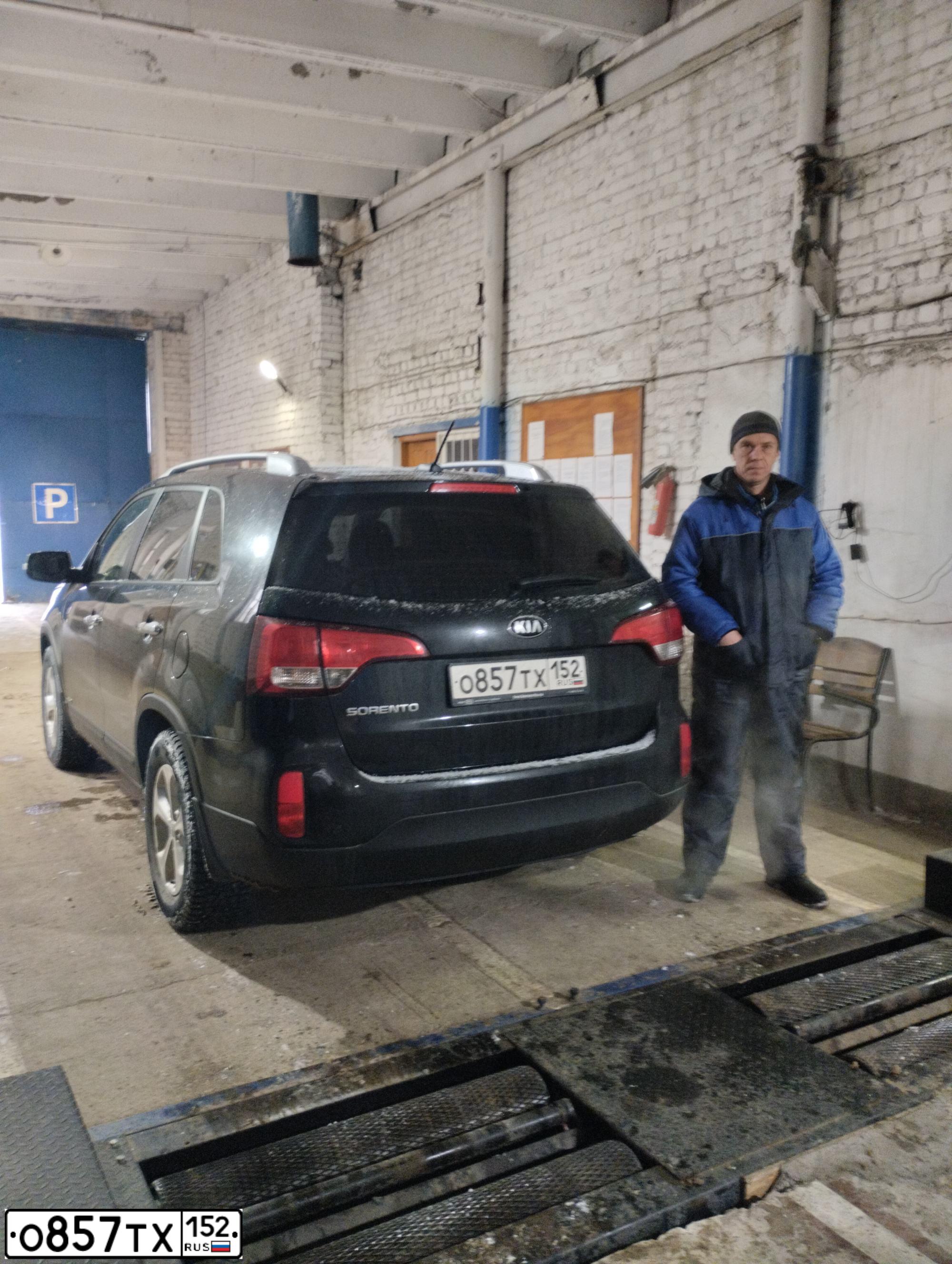 Фото автомобиля KIA SORENTO, 2017 — госномер С755ТН69. Цвет: ЧЕРНЫЙ