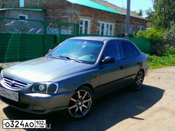 Фото автомобиля TAGAZ ACCENT, 2008 — госномер Е305ХН161. Цвет: СЕРЫЙ