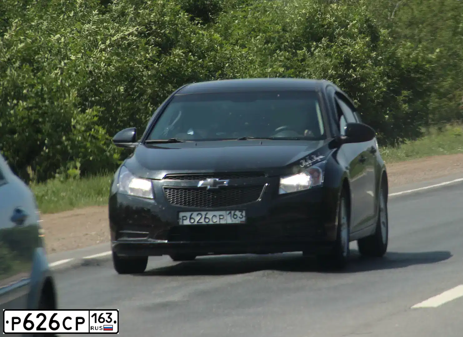 Фото автомобиля CHEVROLET CRUZE, 2012 — госномер Р626СР163. Цвет: ЧЕРНЫЙ