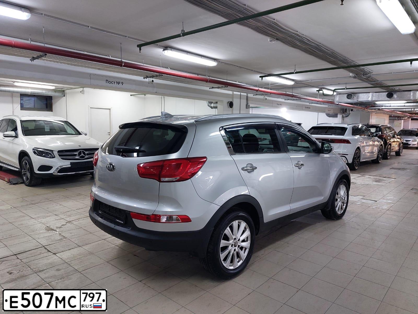 Фото автомобиля KIA SPORTAGE, 2014 — госномер А513ОА790. Цвет: СЕРЫЙ