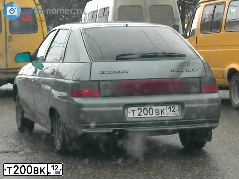 Фото автомобиля LADA 2112, 2005 — госномер М222НО12. Цвет: СЕРО-ЗЕЛЕНЫЙ МЕТАЛЛ.