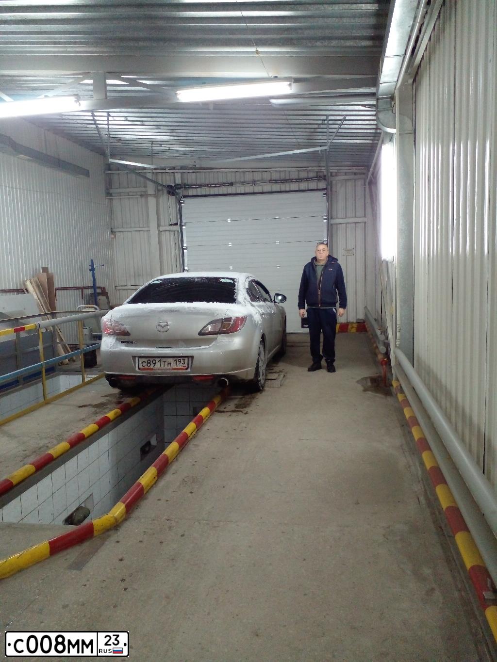 Фото автомобиля MAZDA 6, 2008 — госномер Р977НН46. Цвет: Серебристый