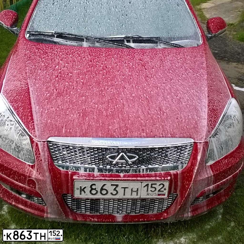 Фото автомобиля CHERY A3 /M11/, 2012 — госномер К863ТН152. Цвет: КРАСНЫЙ