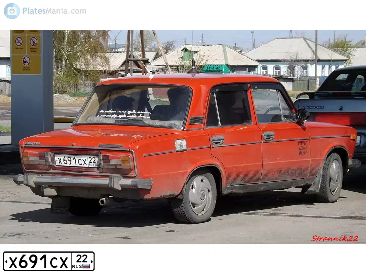 Фото автомобиля ВАЗ21061, 1995 — госномер А626ВМ55. Цвет: Красный