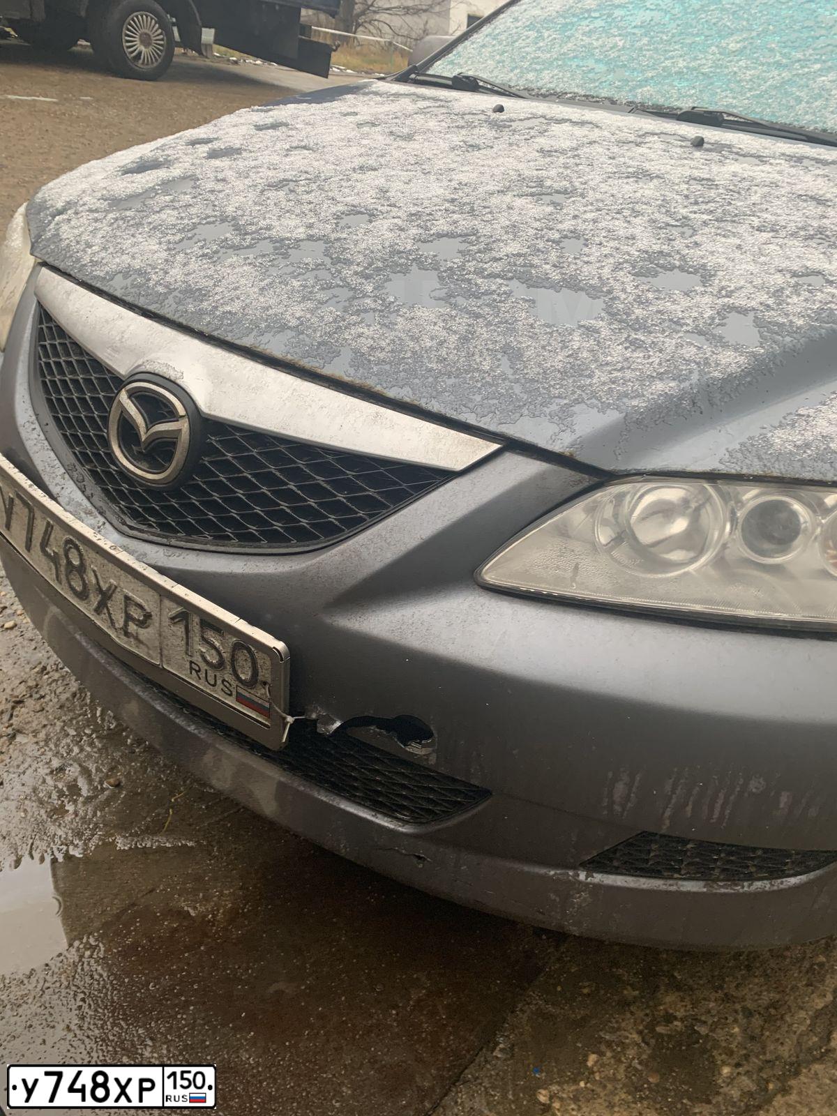 Фото автомобиля MAZDA 6, 2004 — госномер Е353ЕС164. Цвет: СЕРЫЙ