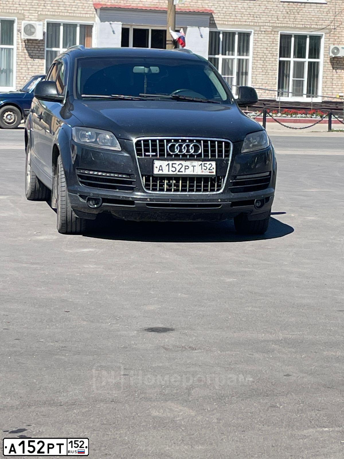 Фото автомобиля AUDI Q7, 2008 — госномер У480НО152. Цвет: ЧЕРНЫЙ