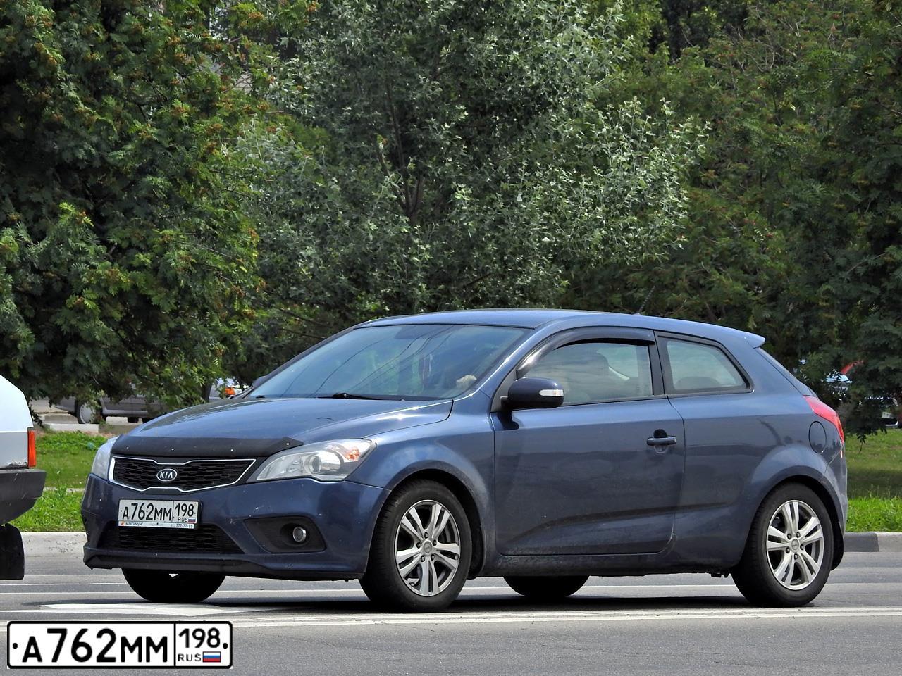 Фото автомобиля KIA CEE'D, 2011 — госномер Т436ОС31. Цвет: синий